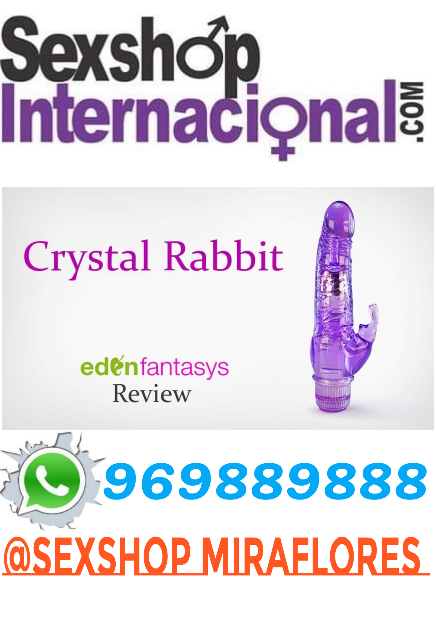 VIBRADOR CONSOLADOR DOBLE ESTIMULACION-SEXSHOP LIMA 981196979